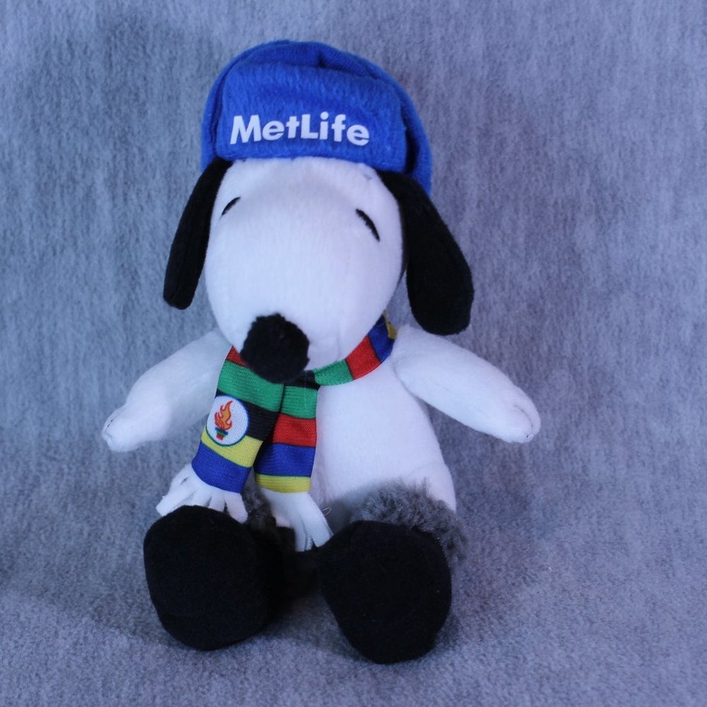SNOOPY METLIFE Plush 6" Olympics Dog Stuffed Puppy Animal‎ Toy